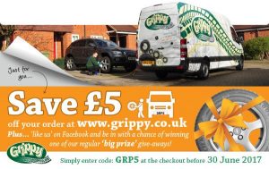 Grippy Tyres £5 off!